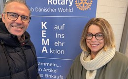 Sven Rossmann und Manuela Hanke starteten die Aktion in Gettorf.