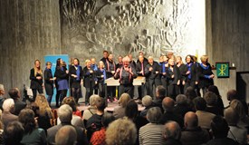 Die Sängerinnen und Sänger von A Vocalo boten eine mitreißende Performance.